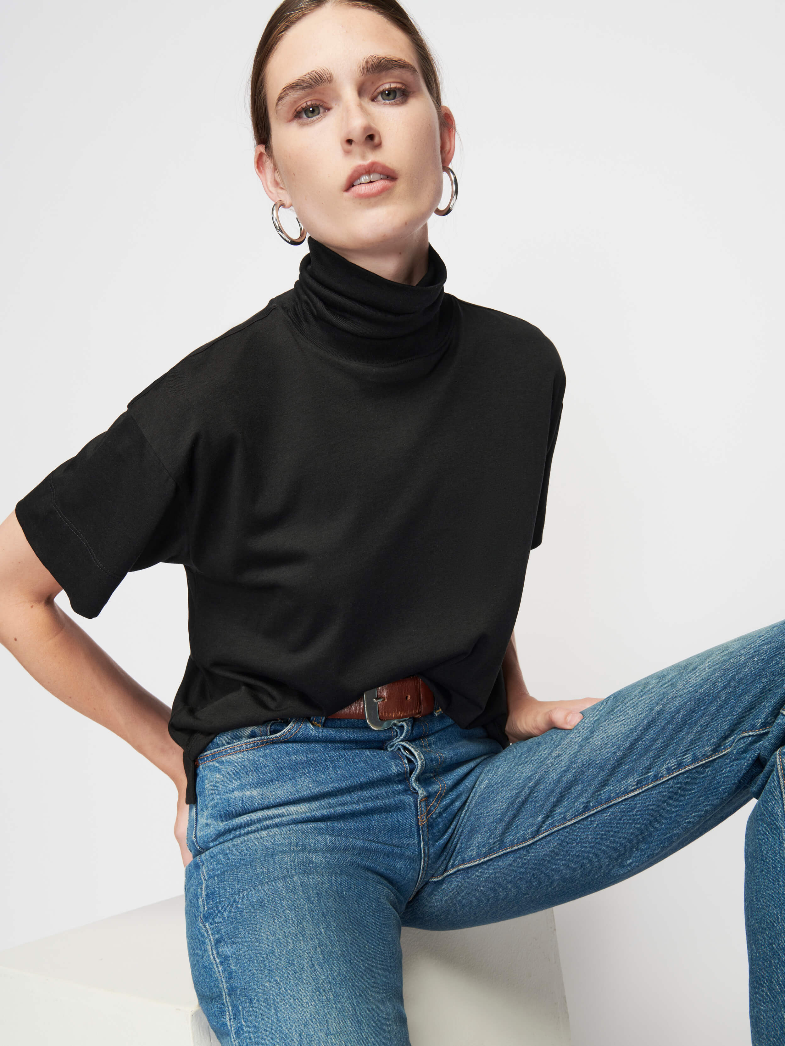 Fable Turtleneck Jet Black – For Days