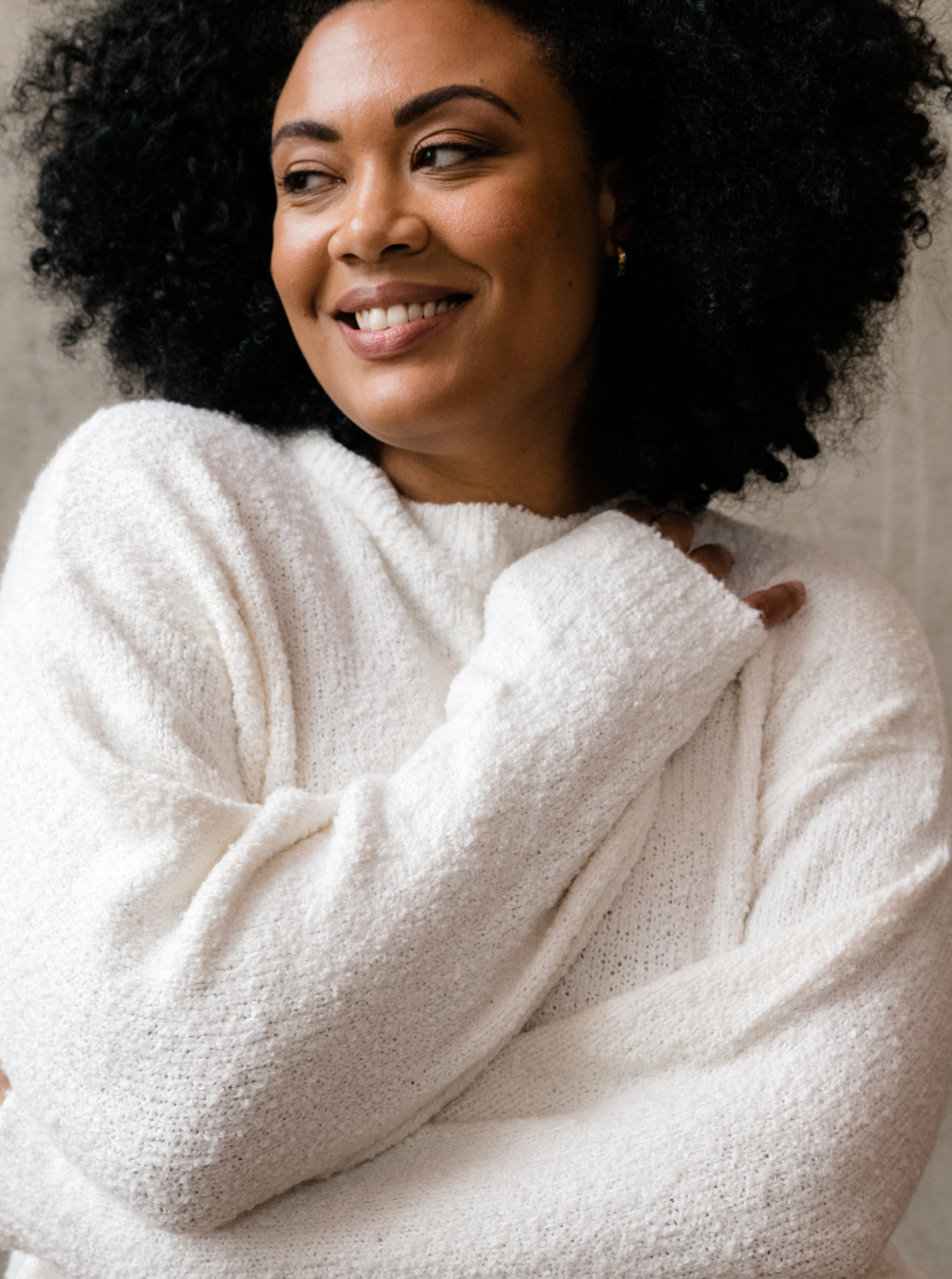 Alexis Boucle Sweater Almond For Days