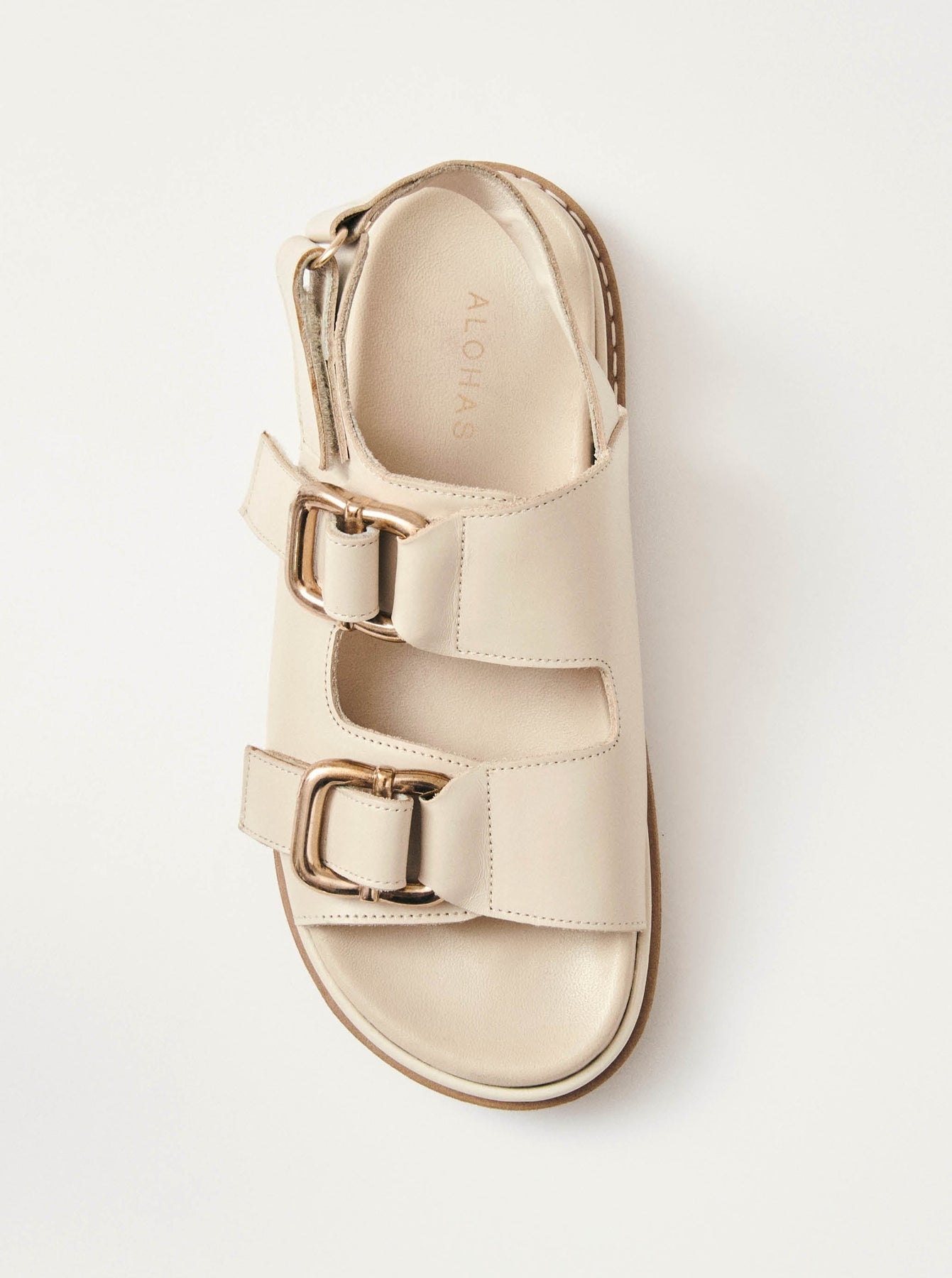 Harper Cream Leather Sandals – For Days