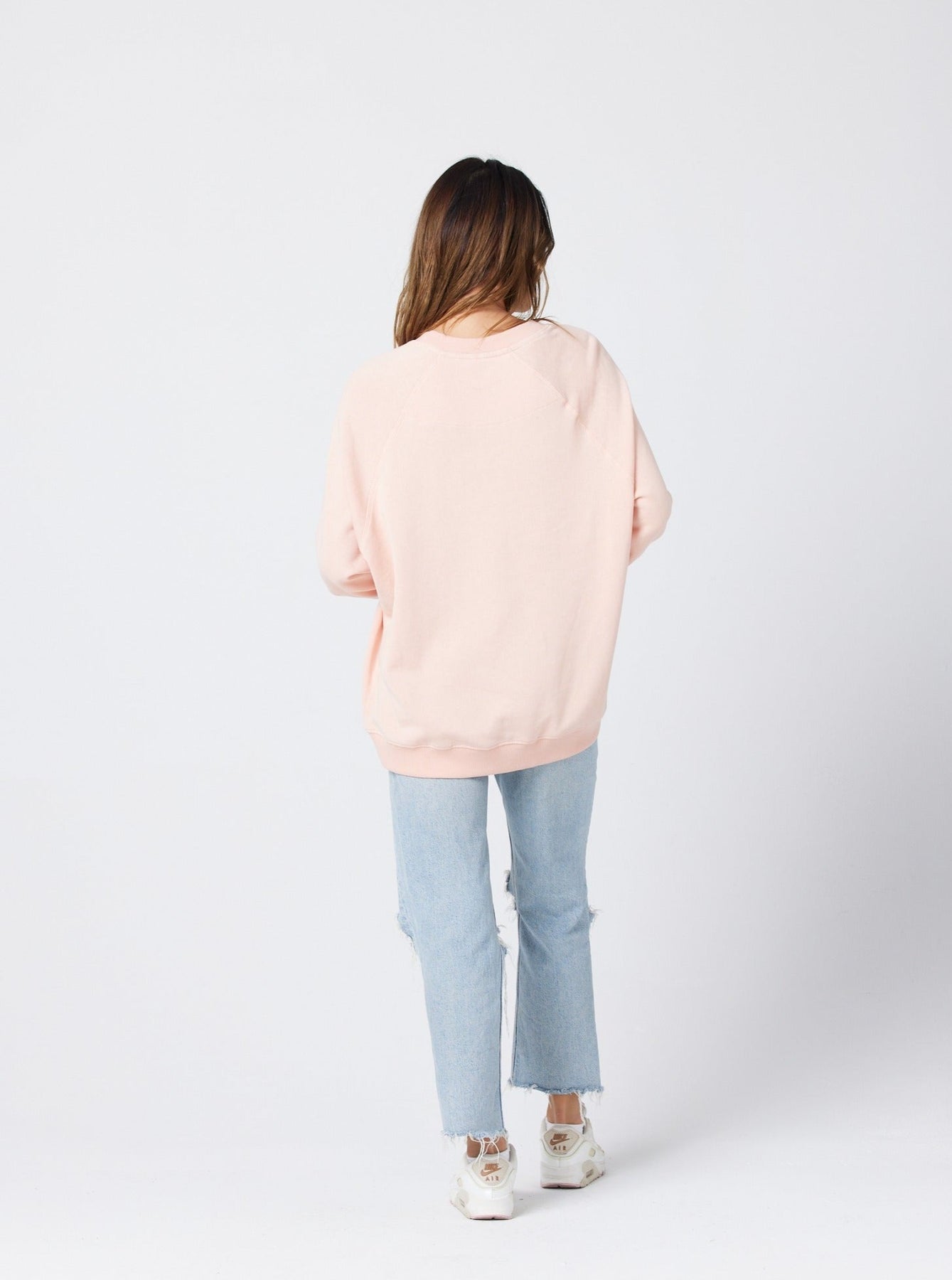 dusty rose nike sweatshirt