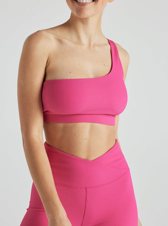 ELECTRIC RIB COLOR BLOCK BRA